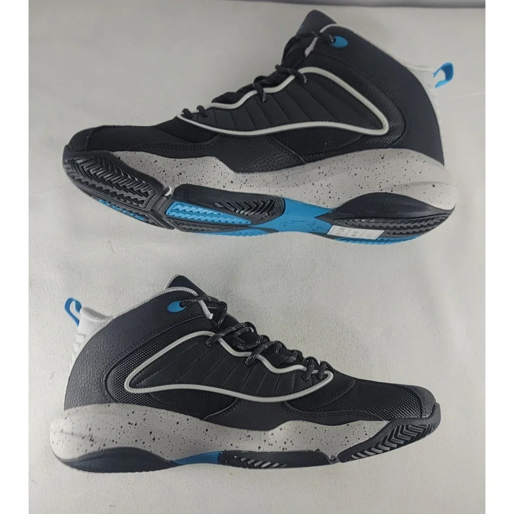 SHAQ SPEED DEMON MID ATHLETIC Men's Shoes Sneakers Size 10 Black/Gray/Blue NIB
